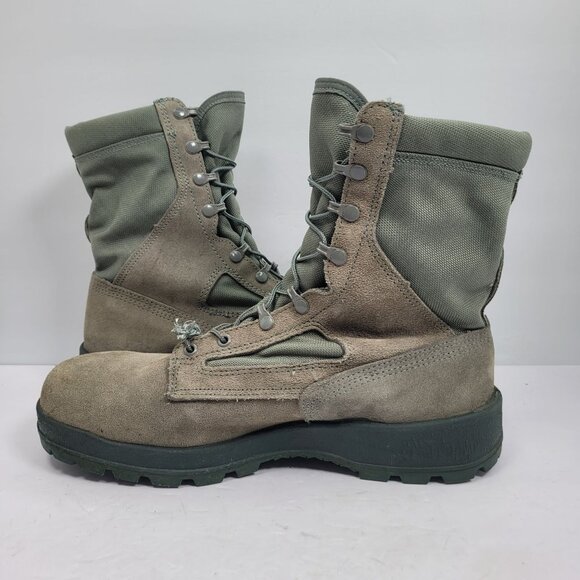 Wellco Men's Green Combat Military Boots 2977664 US Size 13W - Picture 6 of 12